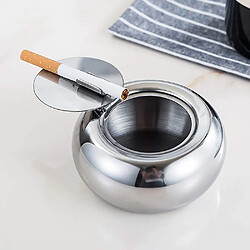 Universal Ashtray With Lid, Stainless Steel Cigarette Cigar Ashtray Bin For Indoor Or Outdoor pas cher