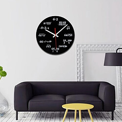 Wewoo Horloge murale de formule mathématique décorative de salon acrylique créative