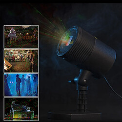 Wewoo IP65 Imperméable À L'eau En Aluminium Paysage Lumière, Dynamique Rouge + Vert Laser Mini Lampe Extérieure ACH-733777