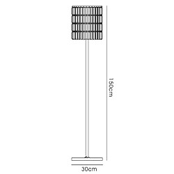 Avis Luminaire Center Lampadaire Torre cristal Curtain 5 Ampoules chrome poli