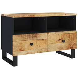 vidaXL Meuble TV 70x33x46 cm Bois massif de manguier