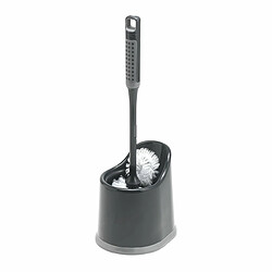 Addis Comfigrip Rond Ouvert Brosse de WC, Métallique Graphite, 17 x 14 x 43 cm