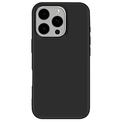 Mayaxess Coque pour iPhone 16 Pro Max Silicone Souple Revêtement Fin Noir