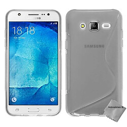 Htdmobiles Coque silicone gel fine pour Samsung Galaxy J3 (2016) + film ecran - TRANSPARENT