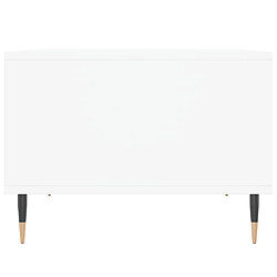 Acheter vidaXL Table basse Blanc 60x50x36,5 cm Bois d'ingénierie