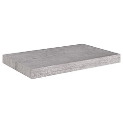 vidaXL Étagère murale flottante gris béton 50x23x3,8 cm MDF