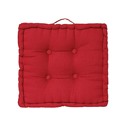 Atmosphera, Createur D'Interieur Coussin de sol 40x40 cm - rouge - Atmosphera