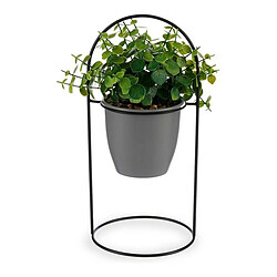 DKD Home Decor Plante décorative Gris Avec support Métal Plastique (14 x 30 x 14 cm)