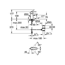 GROHE Mitigeur monocommande lavabo Get 32883000