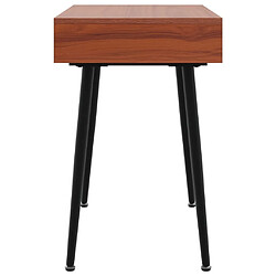 Maison Chic Bureau d'ordinateur solide,Table de travail avec tiroir marron 110x50x75 cm -GKD20062 pas cher