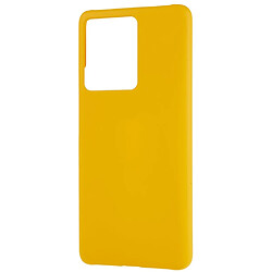 Coque en TPU anti-rayures, caoutchouté brillant, anti-traces de doigts pour votre Vivo iQOO 10 5G - jaune