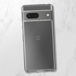 Avizar Coque pour Google Pixel 7 Silicone Gel et Film Verre Trempé 9H transparent pas cher