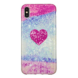 Wewoo Coque Fashion Étui de protection en TPU pour iPhone XS Max coeur rouge