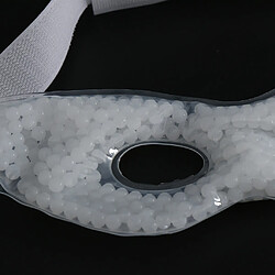 Avis 2pcs masque de œil de glace gelée chaude compresse froide masque à œil de glace blanc