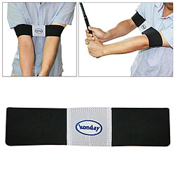 Acheter Golf Swing Training Arm Band Posture Motion Correction Practice Ceinture Noir