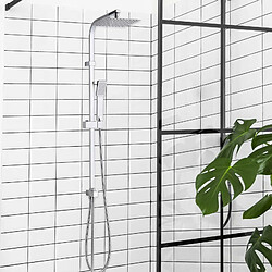 K20 Colonne de Douche sans Robinet K2O Chillout Ocean 101,5 cm Design Carré en Acier Inoxydable avec Pommeau et Douchette à Main