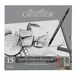 Raphael Coffret Beaux Arts Cretacolor 15 articles graphite - Silver Box