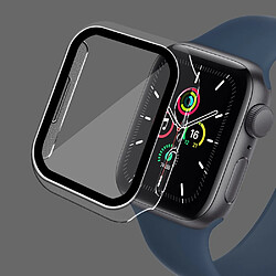 Enkay Coque en TPU 2-en-1 tactile caoutchouté transparent pour votre Apple Watch Series 7 45mm