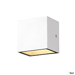 Applique extérieure SLV SITRA CUBE, blanc avec LED intégrée, 10W, 3000K, IP44 pas cher