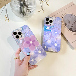 GUPBOO Étui pour iPhone11ProMax Fantaisie fleur papillon personnalité téléphone étui support anti-chute femme