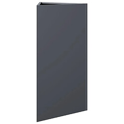 Avis vidaXL Jardinière anthracite triangulaire 40x34,5x70 cm acier