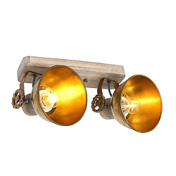 Lumière Spot Twin Bronze Ancien