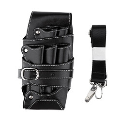 Barber Stylist Ciseaux / Cisailles Ceinture Sac à taille Peignes Clips Porte-pochette Noir pas cher