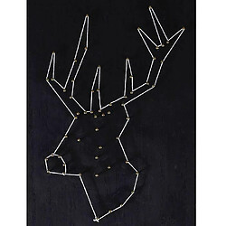 Avis Graines Creatives Coffret String Art - Tableau noir Cerf art filaire 30 x 22 cm