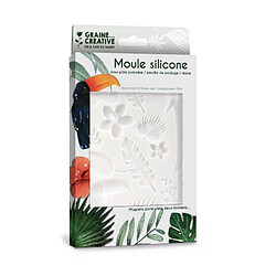 Graines Creatives Moule en silicone 20x13 cm Tropical