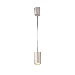 Luminaire Center Suspension design Fusion Argent 1 ampoule 40cm