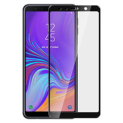 Avizar Film Samsung Galaxy A7 2018 Protection Ecran Verre Trempé contour Noir