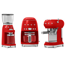 Acheter Moulin à café 350g 150w rouge - CGF11RDEU - SMEG