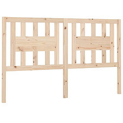 Maison Chic Tête de lit moderne pour chambre - Décoration de lit 141x4x100 cm Bois massif de pin -MN23979