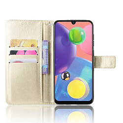 Wewoo Housse Coque Pour Galaxy A90 5G Rétro Crazy Horse Texture Etui à rabat horizontal en cuir avec support & fentes cartes et cadre photo Or pas cher