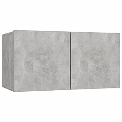 Maison Chic Ensemble de meubles TV 5 pcs | Banc TV Moderne pour salon | Meuble de Rangement - Gris béton Bois d'ingénierie -MN24543 pas cher