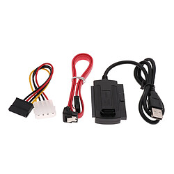 USB à 2.5 / 3.5 '' Sata Ide Disque Dur Adaptateur Convertisseur Câble Et Cordon D'alimentation