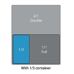 Lot de 4 Bacs Alimentaires en Polypropylène avec Couvercle GN 1/3 200 mm - Vogue