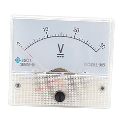 Acheter 85C1 Voltmètre De Panneau Analogique Voltmètre DC Volt Voltmètre Jauge DC 0-30V