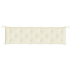 Acheter Maison Chic Coussin Confort | pouf | Coussin de banc de jardin blanc crème 180x50x7 cm tissu oxford -GKD47089