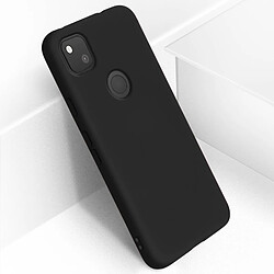 Avizar Coque Google Pixel 4A Silicone Semi-rigide Finition Soft Touch noir