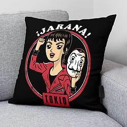 Housse de coussin La casa de papel Chibi B Noir 45 x 45 cm