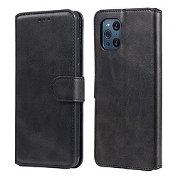 Etui en PU avec support noir pour votre Oppo Find X3 Pro/Find X3