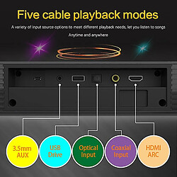 Universal Boîte au son de 40W puissante pour la télévision Bluetooth en haut-parleur des haut-parleurs Music Center TV haut-parleur Home Theatre System System Box pas cher