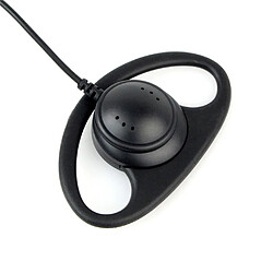 GUPBOO Casque portable One Piece 3.5mm Jack incurvé D Shape Casque d'écoute Seulement deux radios Talkie Walkie Crochet d'oreille pas cher