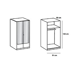 Avis Inside 75 Composition d'angle dressing DINGLE blanc