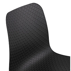 Avis Alterego Chaise design de bureau 'EVORA' noire sur roulettes