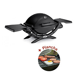 Pack Barbecue à gaz Weber Q 1200 Noir + Plancha Weber