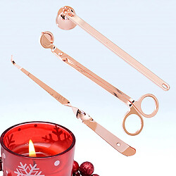 Bougie Extincteur Set Bougie Eteignoir Mèche Trimmer Dipper Or Rose pas cher