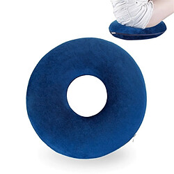 Wewoo Coussin anti-escarres de chaise Circle en mousse mémoire marine