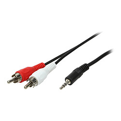 LogiLink Câble audio, 2x RCA mâle - jack mâle 3,5 mm ()